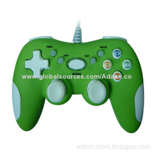Mini wired PC USB game controller, new fashioned with double vibration,various color, factory price